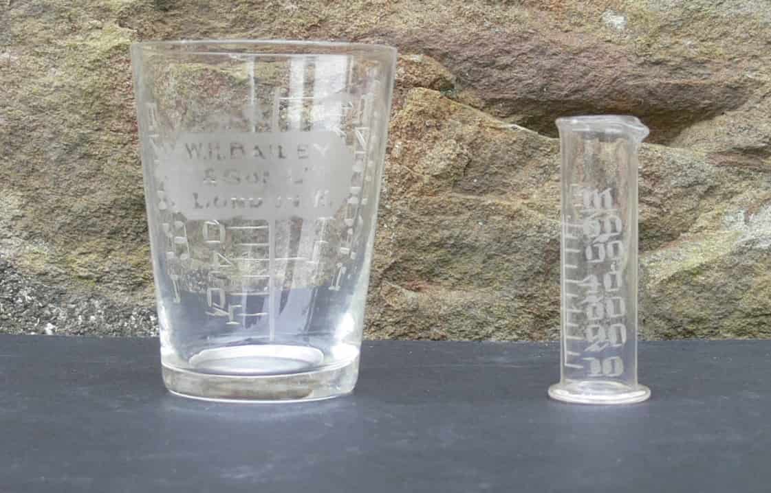 W.H.Bailey & Sons Maxim & Minim Apothecary Measures